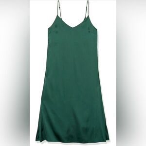 NWT Green Silky Midi Dress